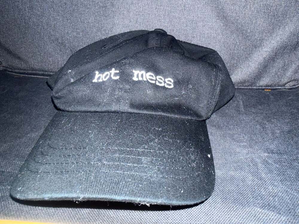 The Classics Yupoong Hot Mess Embroidered Black Baseball Hat